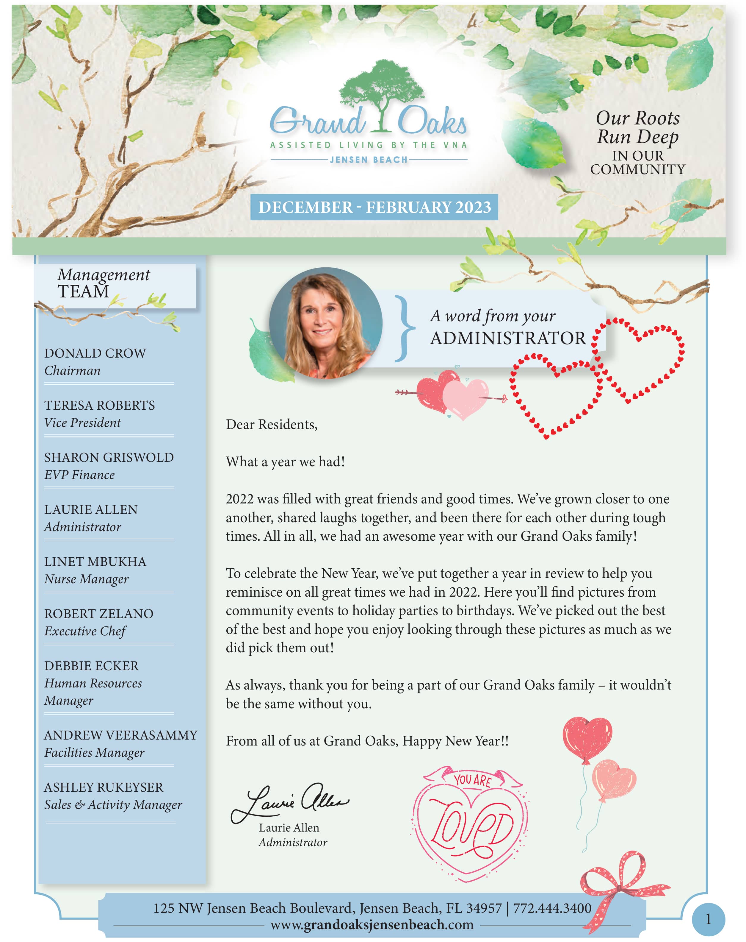 Grand Oaks of Jensen Beach Newsletter